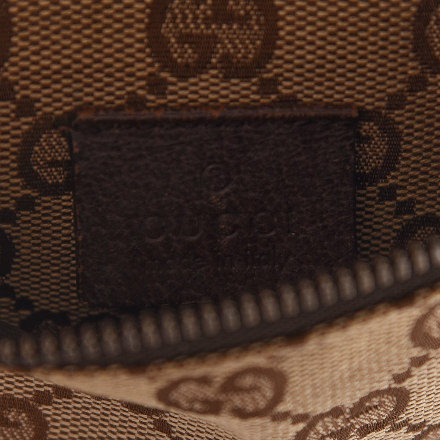 Gucci GG Monogram Double Pocket Belt Bag Dark Brown 6 of 9