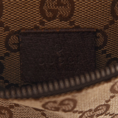 Gucci GG Monogram Double Pocket Belt Bag Dark Brown 6 of 9