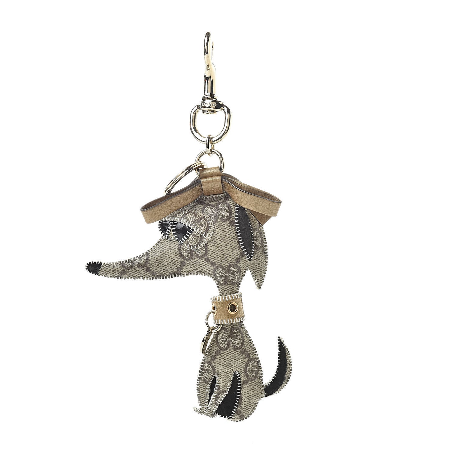 GG Supreme Monogram Dog Key Charm