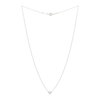 Tiffany Platinum Diamond .20ct Elsa Peretti Diamonds by the Yard Pendant Necklace 3 of 4
