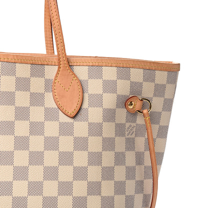 Louis Vuitton Damier Azur Neo Neverfull MM Rose Ballerine 12 of 16