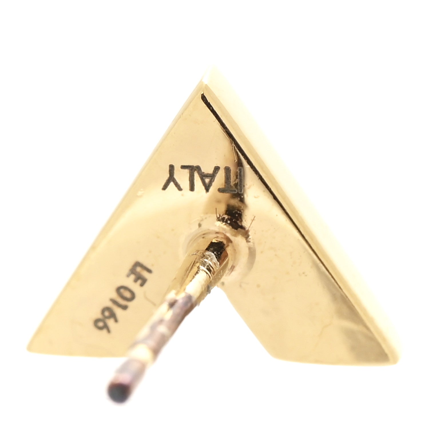 Louis Vuitton Brass Essential V Stud Earrings Gold 4 of 6