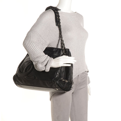 Chanel Calfskin Diagonal Ligne Large Tote Black 2 of 8