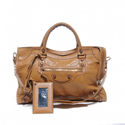 Balenciaga Agneau Giant 12 Rose Gold Hardware City Cumin 1 of 12