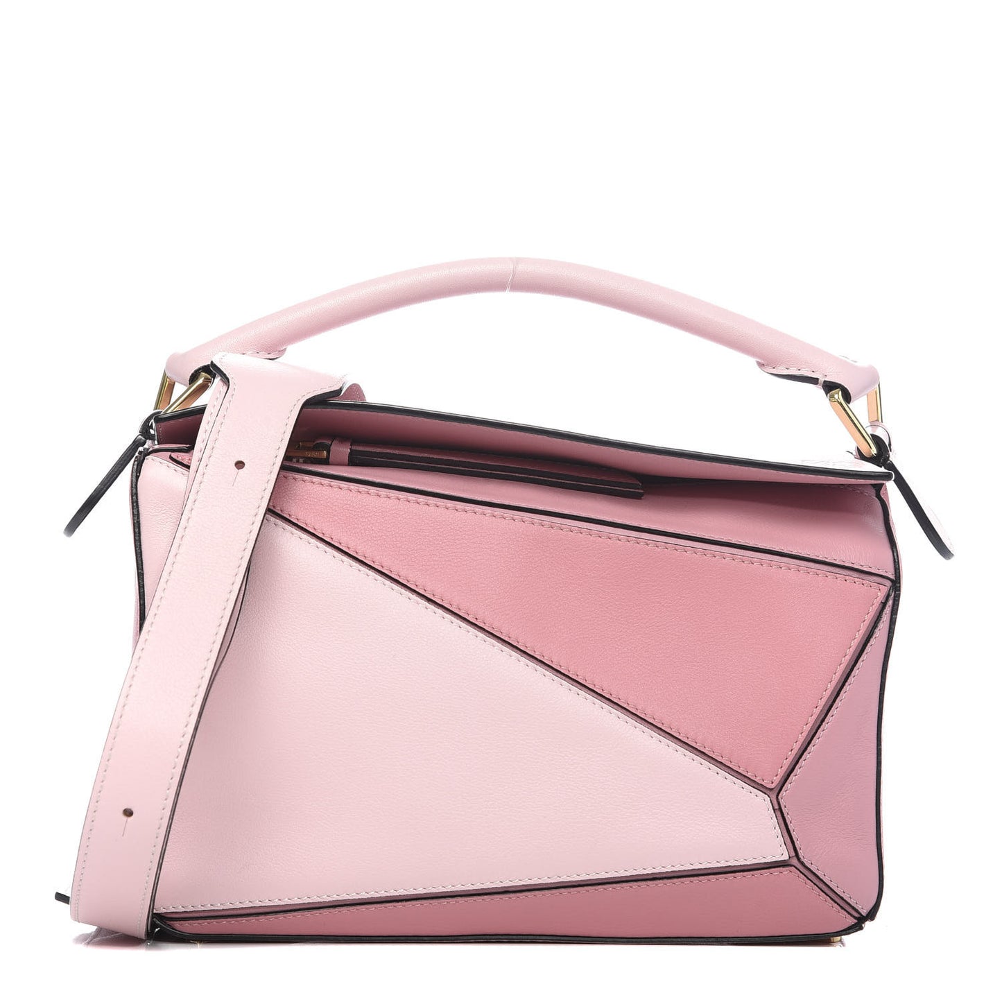 Calfskin Small Puzzle Bag Soft Pink