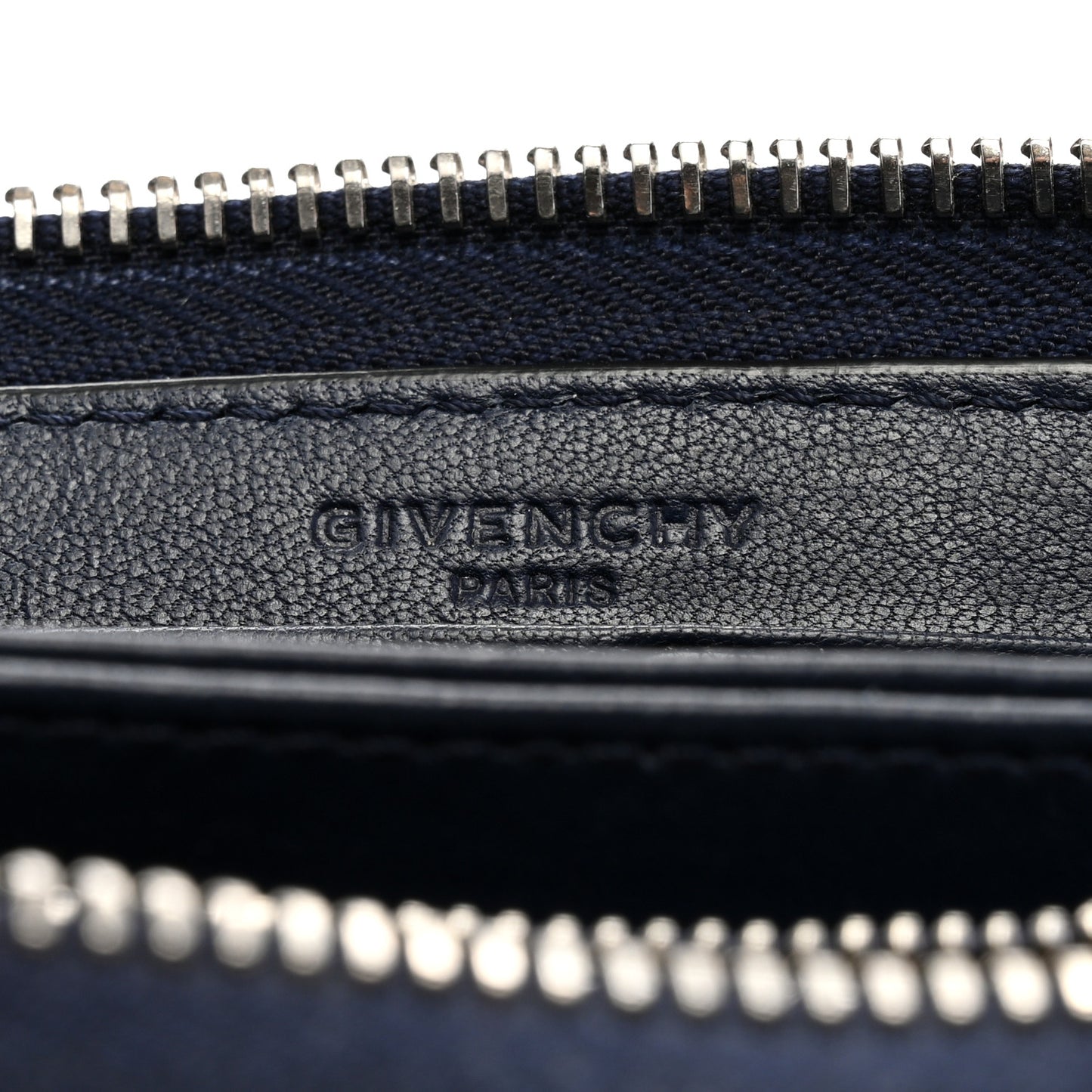 Sugar Goatskin Pandora Zip Around Wallet Night Blue