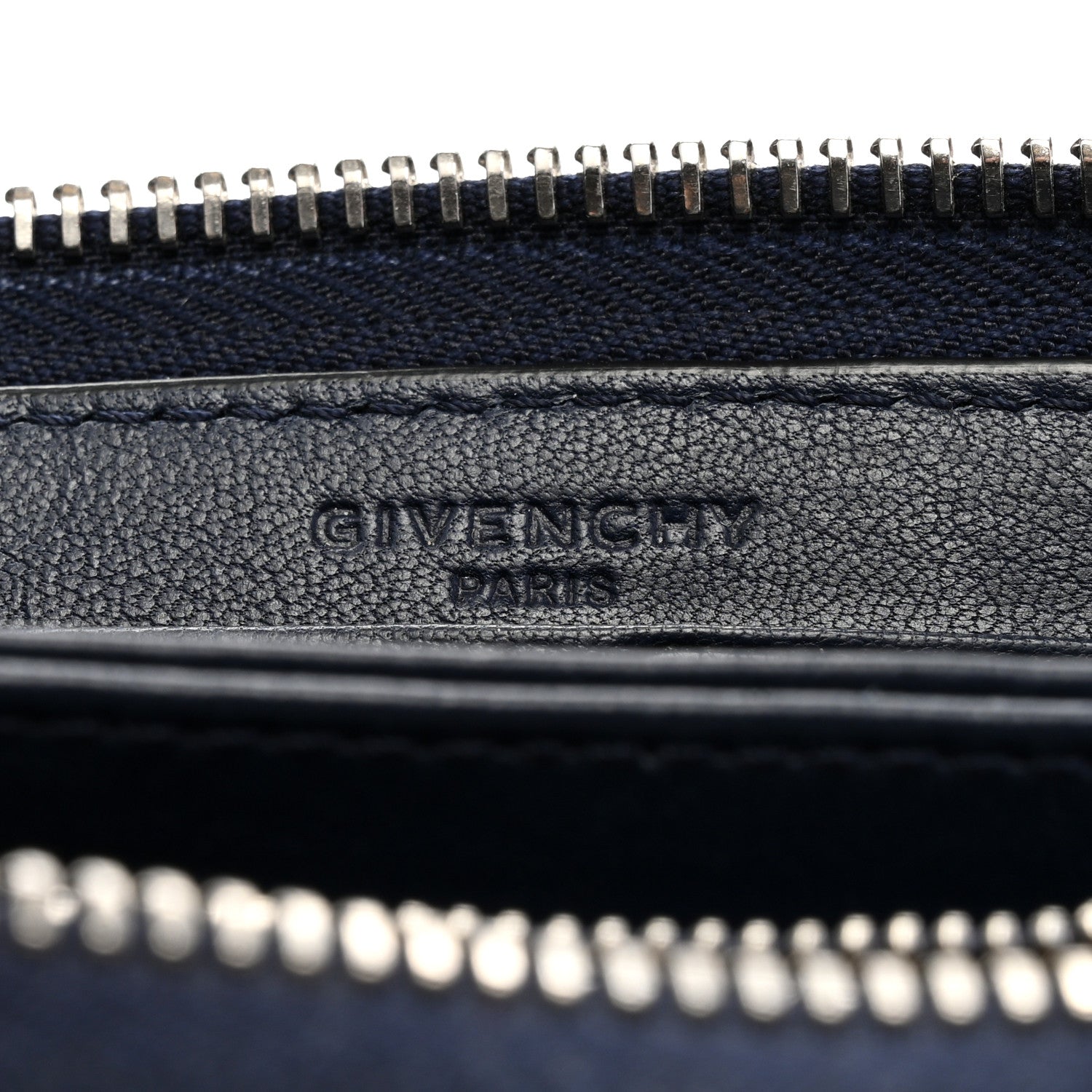 Givenchy Sugar Goatskin Pandora Zip Around Wallet Night Blue 6 of 11