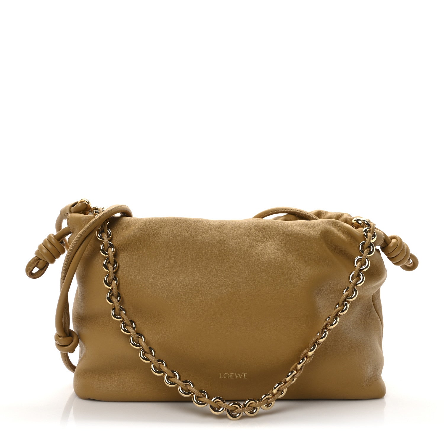 Loewe Mellow Nappa Medium Donut Chain Flamenco Knot Sahara 1 of 10