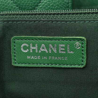 Chanel Caviar Quilted Large Classic Shopping Tote Green 6 of 10