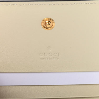 Gucci GG Supreme Monogram Les Pommes Card Case Wallet Beige Multicolor Mystic White 6 of 9