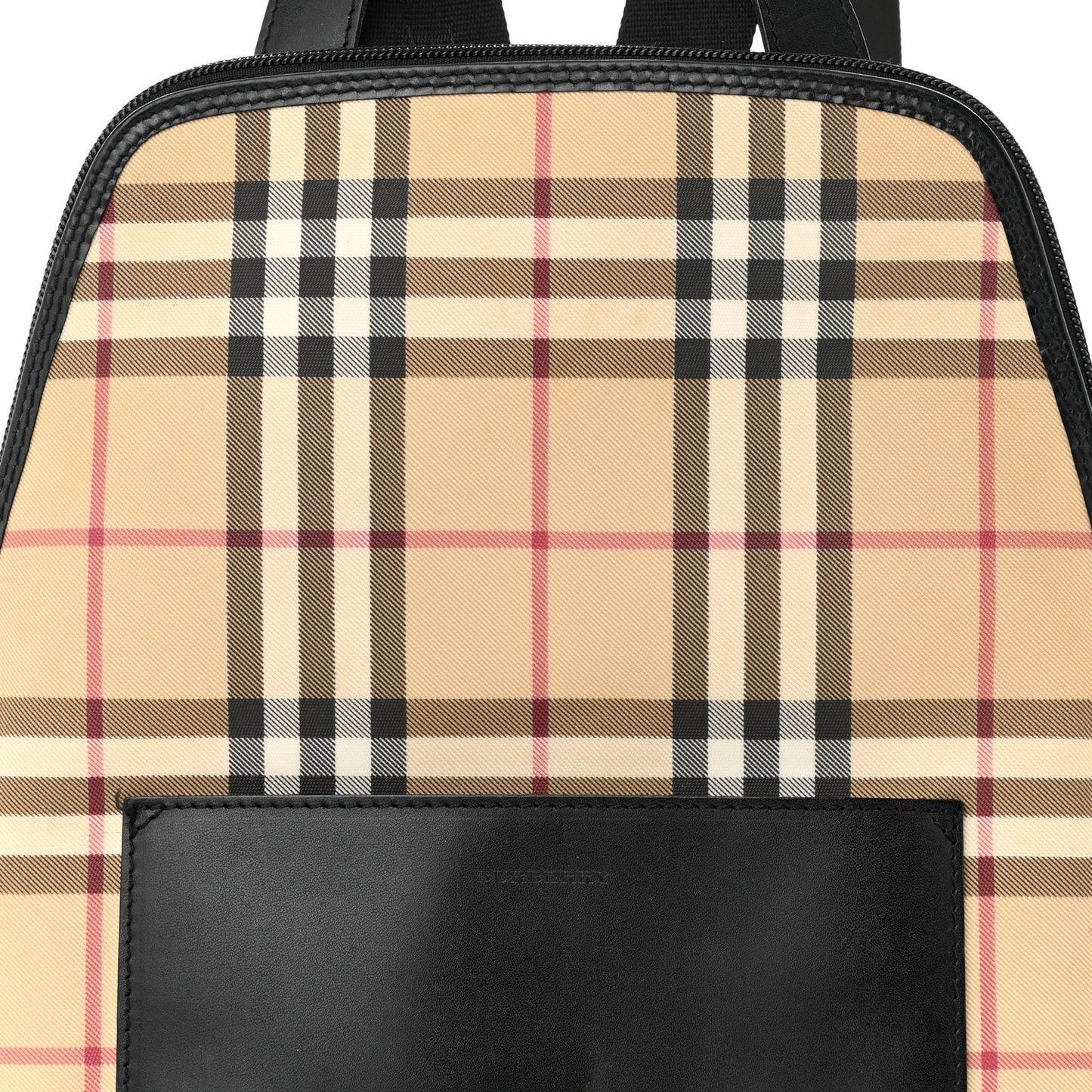 Canvas House Check Backpack Black