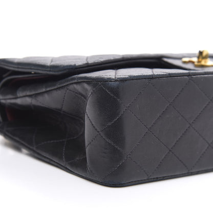 Chanel Lambskin Quilted Medium Double Flap Black 9 of 18