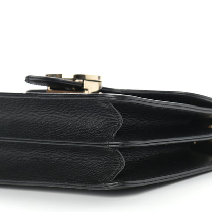 Gucci Dollar Calfskin Small Interlocking G Shoulder Bag Black 10 of 12