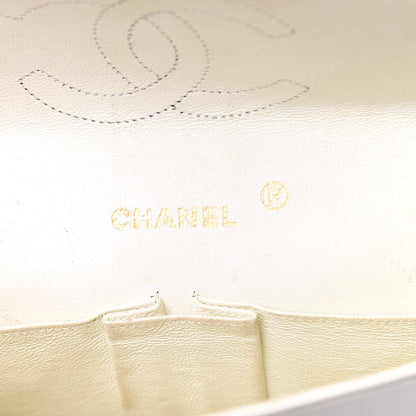 Chanel Lambskin Quilted Medium Double Flap White 6 of 27