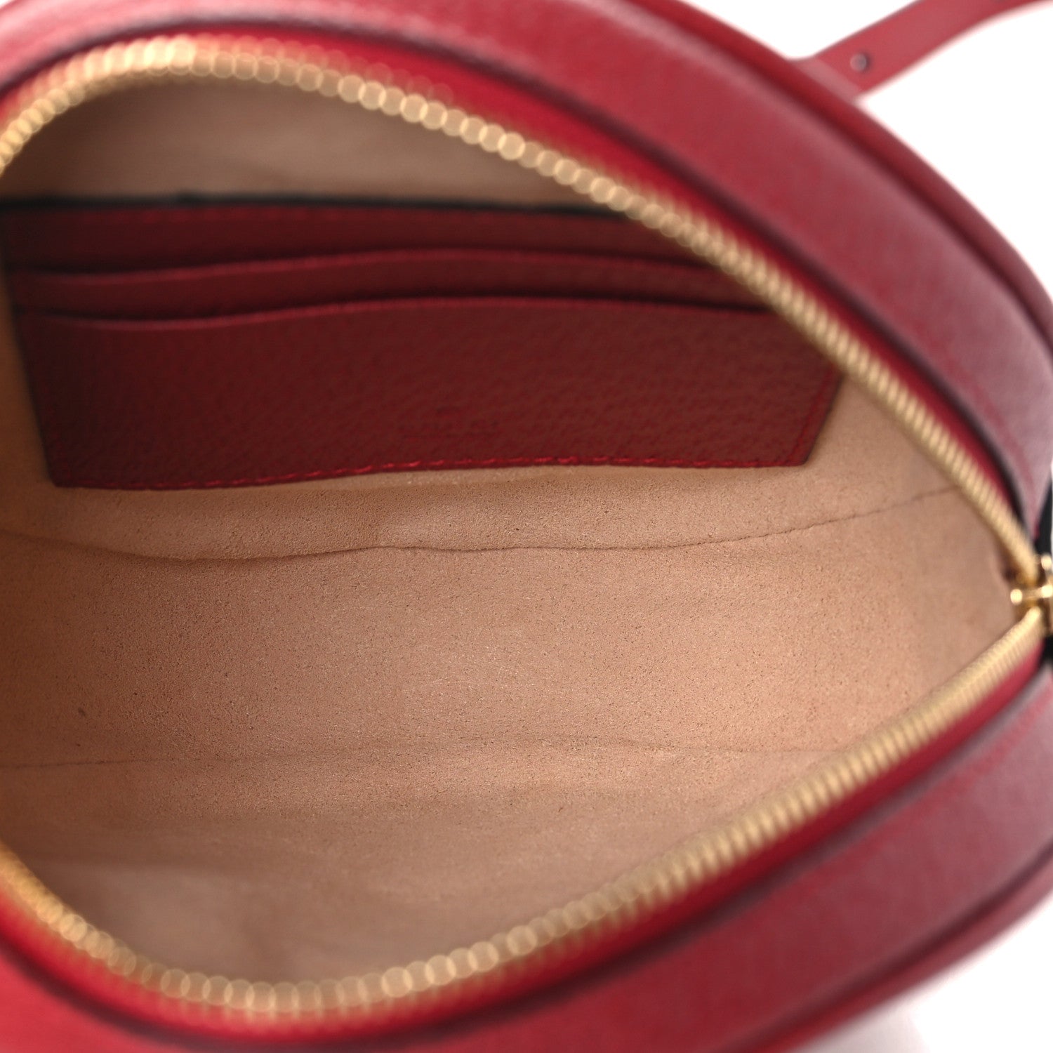 Gucci GG Supreme Monogram Web Flora Mini Ophidia Round Backpack Red 5 of 10