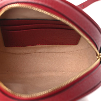 Gucci GG Supreme Monogram Web Flora Mini Ophidia Round Backpack Red 5 of 10