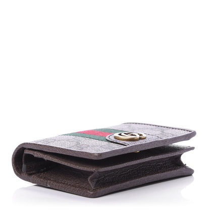 Gucci X DISNEY GG Supreme Monogram Web Three Little Pigs Ophidia Card Case Wallet Beige New Acero 4 of 7