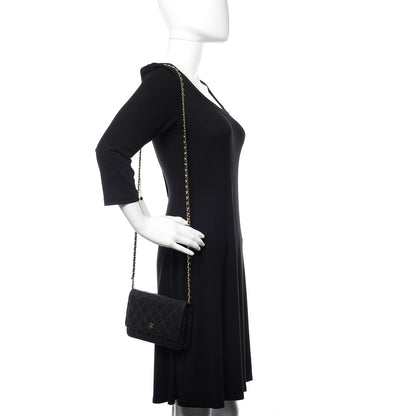 Chanel Caviar Quilted Wallet On Chain WOC Black 2 of 11