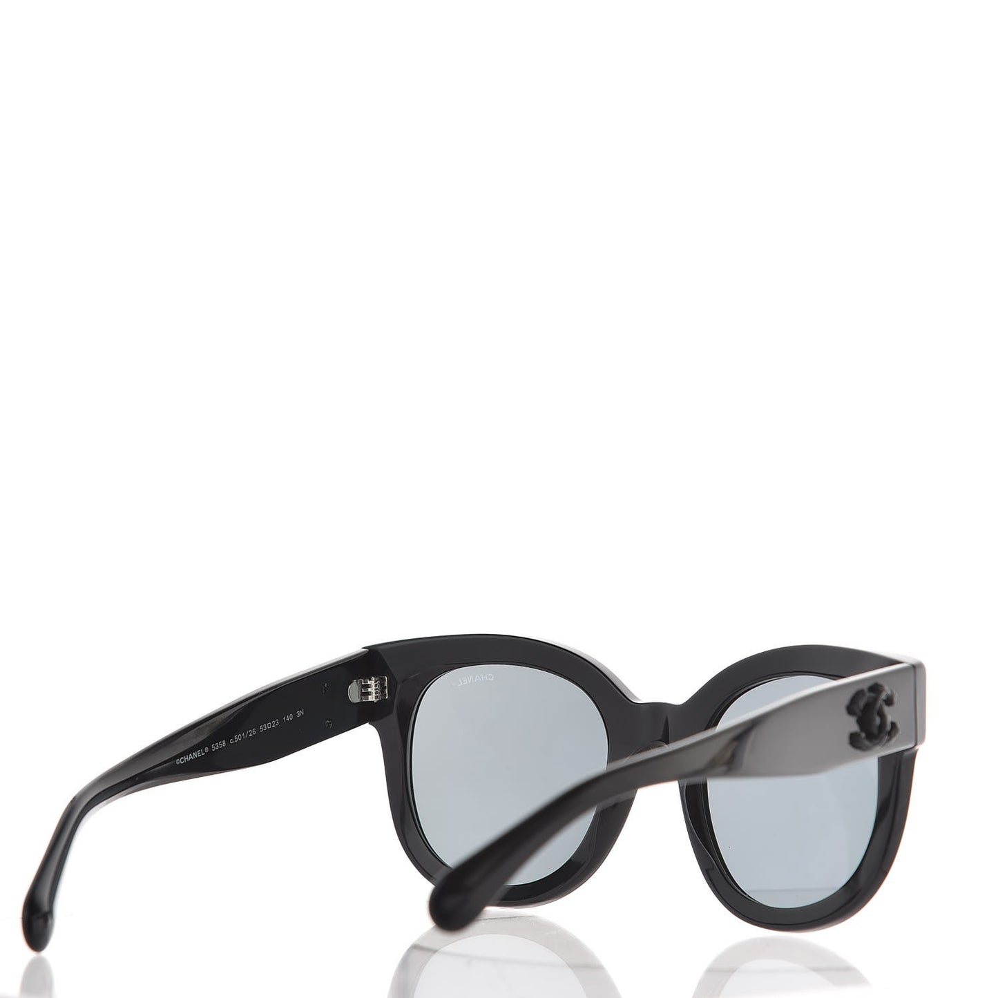 Acetate Butterfly Signature CC Sunglasses 5358 Black