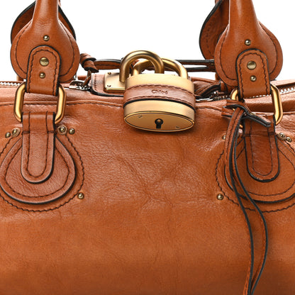 Chloe Calfskin Medium Paddington Satchel Tan 7 of 9