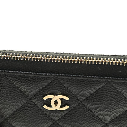 Chanel Caviar Quilted Zipped Key Holder Case Black 8 of 8