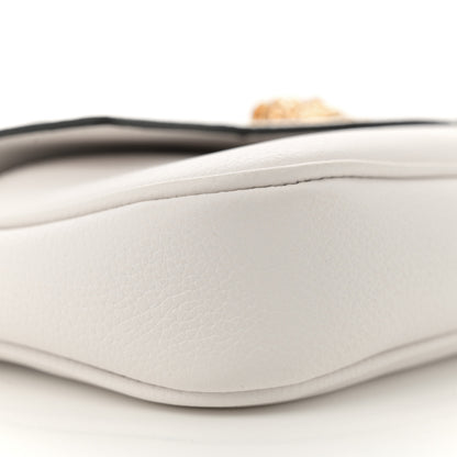 Versace Grained Calfskin La Medusa Mini Crossbody Bag White 8 of 10
