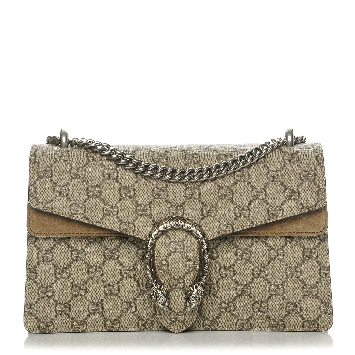 GG Supreme Monogram Small Dionysus Shoulder Bag Taupe