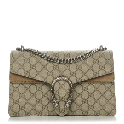 Gucci GG Supreme Monogram Small Dionysus Shoulder Bag Taupe 1 of 7