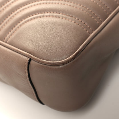 Gucci Calfskin Matelasse Medium GG Marmont Shoulder Bag Porcelain Rose 14 of 14