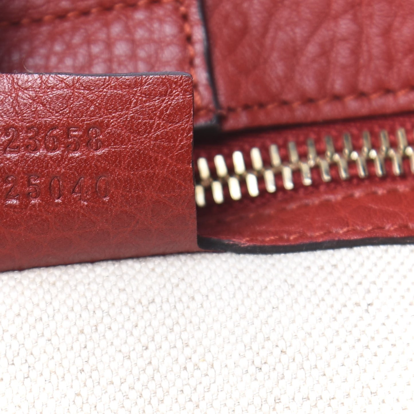 Calfskin Large Bamboo Shopper Tote Red