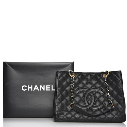 Chanel Caviar Quilted Grand Shopping Tote GST Black 9 of 9