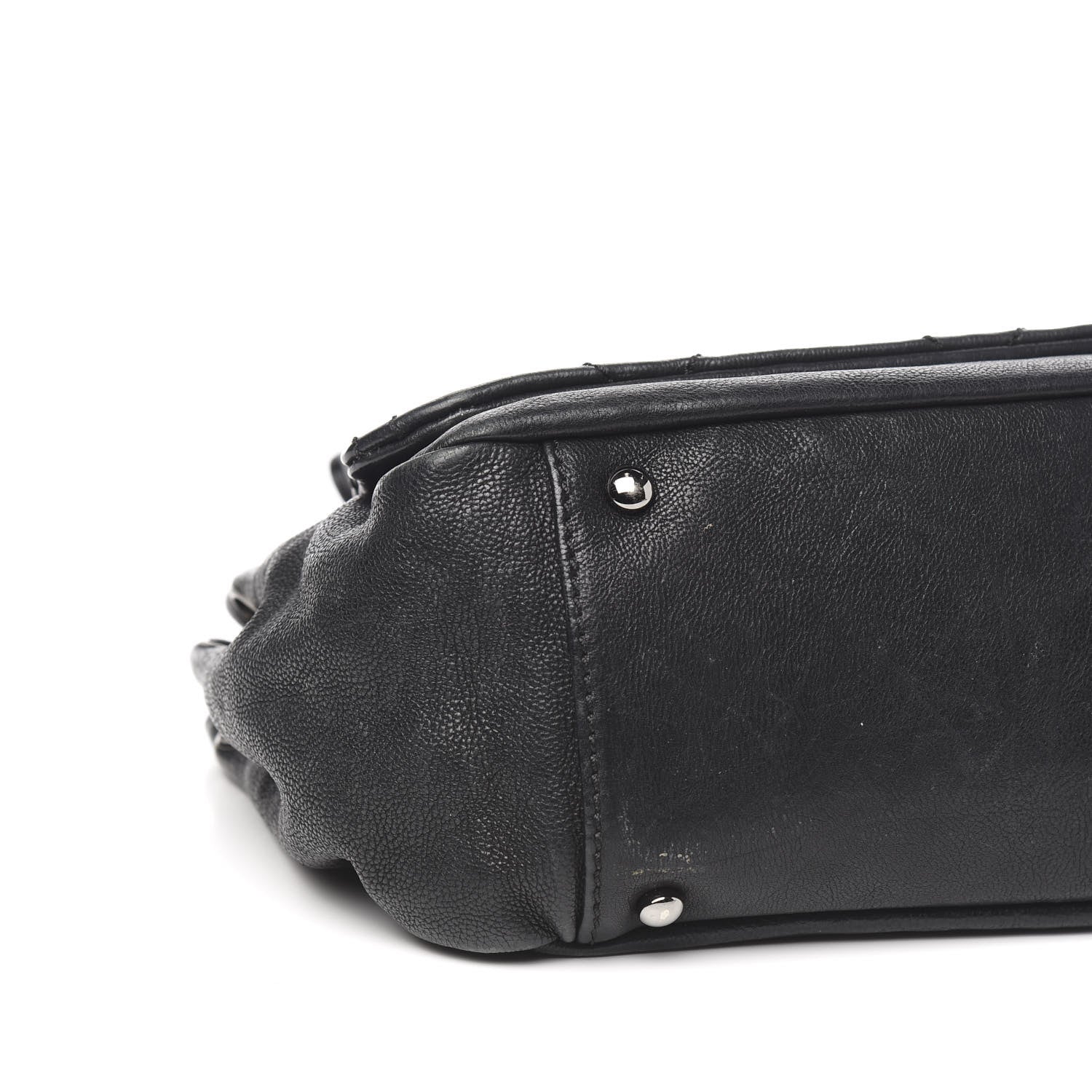 Chanel Calfskin Diamond Stitch Accordion Flap Black 11 of 14