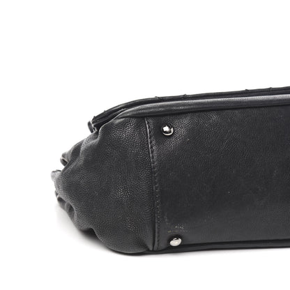 Chanel Calfskin Diamond Stitch Accordion Flap Black 11 of 14