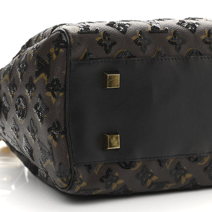 Louis Vuitton Monogram Sequins Eclipse Speedy 28 Black 5 of 12