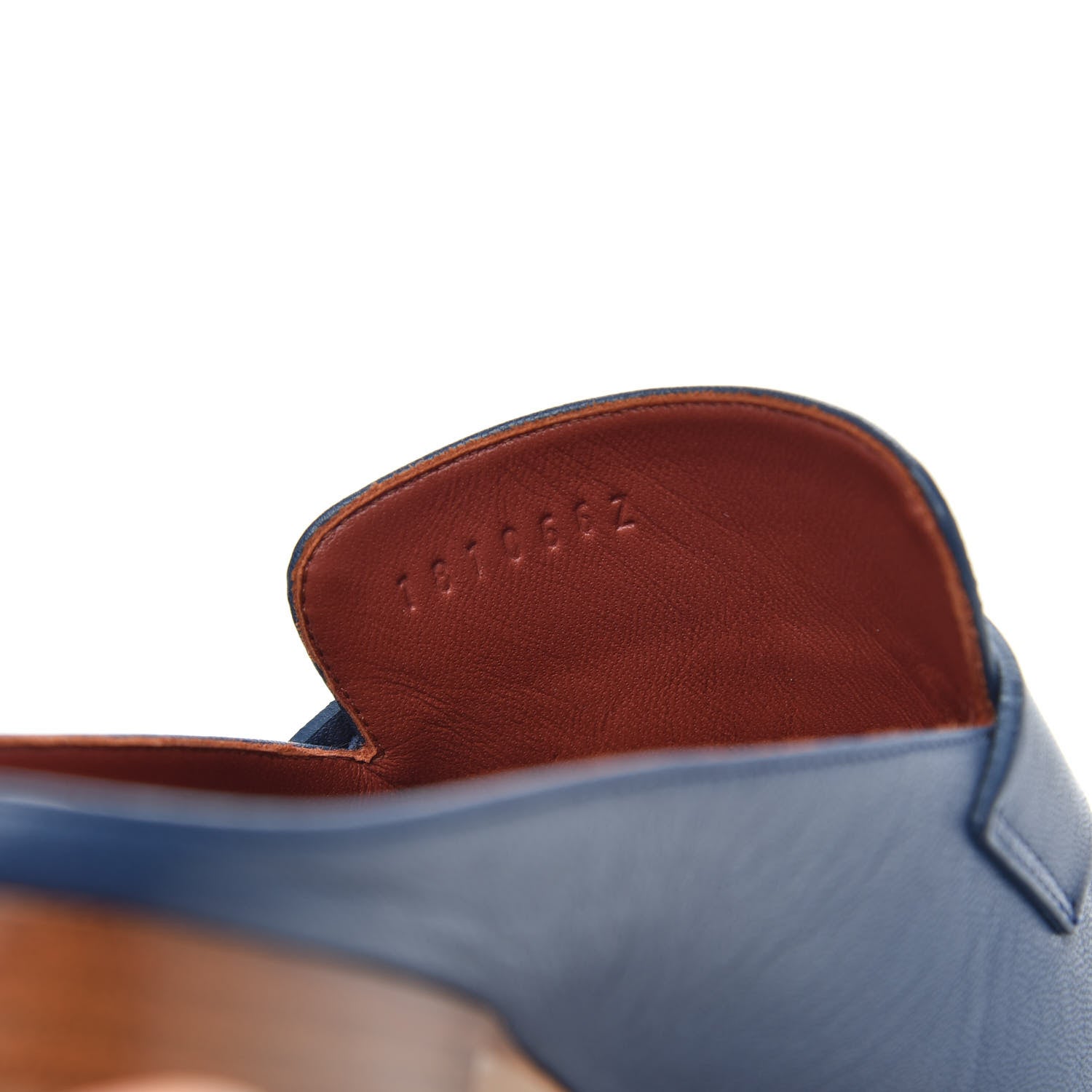 Hermes Goatskin Rivoli Mules 36 Bleu Maritime 8 of 11