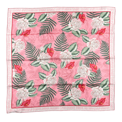 Gucci Silk Twill Dream Hawaiian Square Scarf Roseate 1 of 4