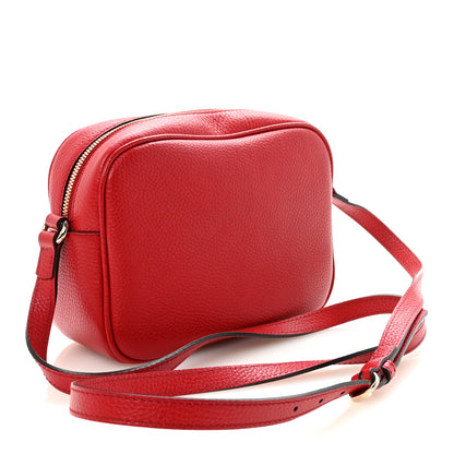 Gucci Pebbled Calfskin Small Soho Disco Bag Tabasco Red 3 of 10