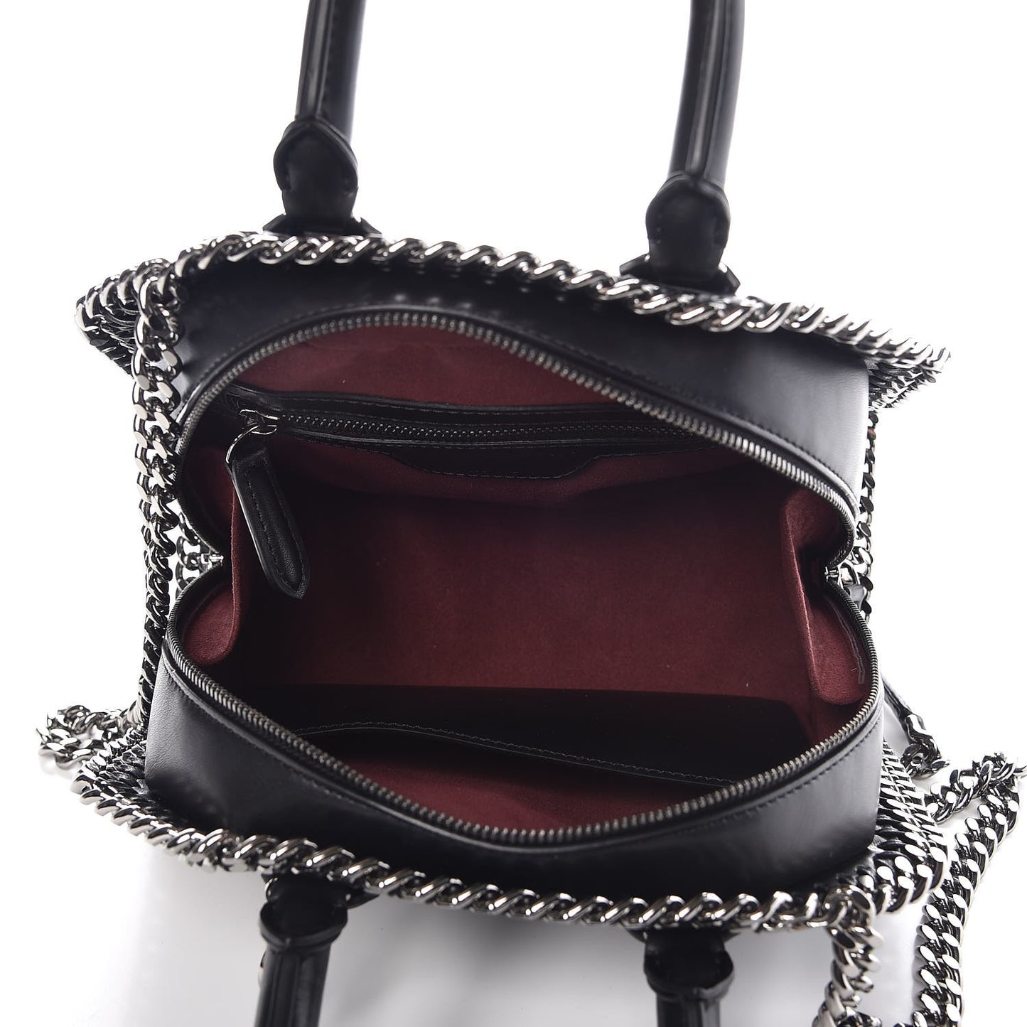 Eco Alter Nappa Mini Falabella Box Top Handle Bag Black
