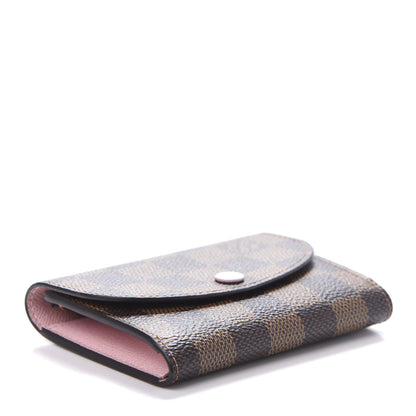 Louis Vuitton Damier Ebene Rosalie Coin Purse Rose Ballerine 4 of 6