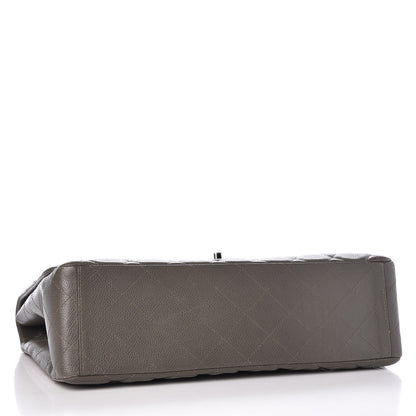 Chanel Caviar Quilted Maxi Single Flap Grey 4 of 7