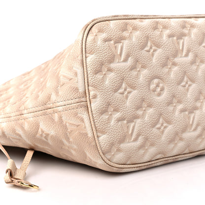 Louis Vuitton Empreinte Monogram Summer Stardust Neverfull MM Beige Clair 8 of 9