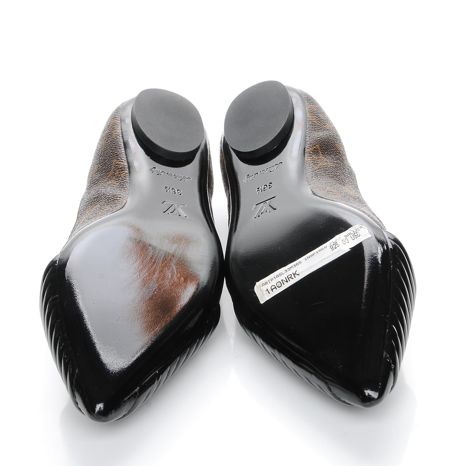 Louis Vuitton Monogram Inspired Ballerina Flats 36.5 5 of 9