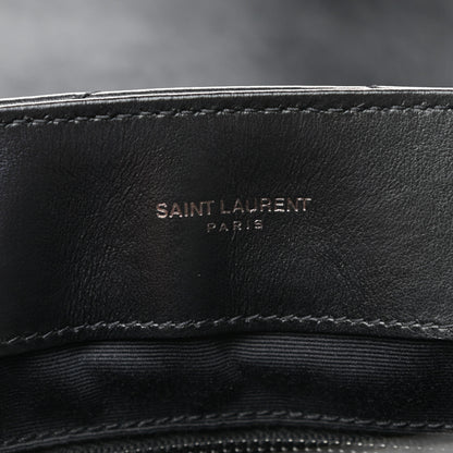 Saint Laurent Calfskin Y Quilted Monogram Medium Loulou Chain Satchel Black 6 of 10