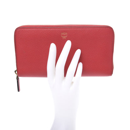 MCM Calfskin Fontanellas Park Avenue Milla Zip Around Wallet Ruby Red 2 of 10
