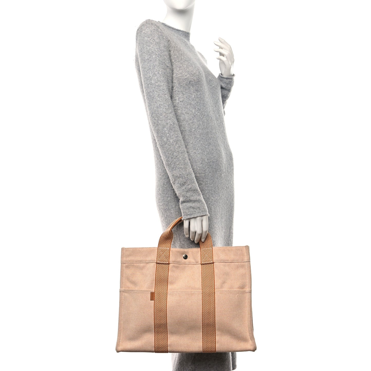 Canvas Herline MM Tote Orange