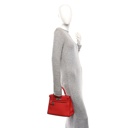 Hermes Togo Kelly Retourne 28 Geranium 2 of 10