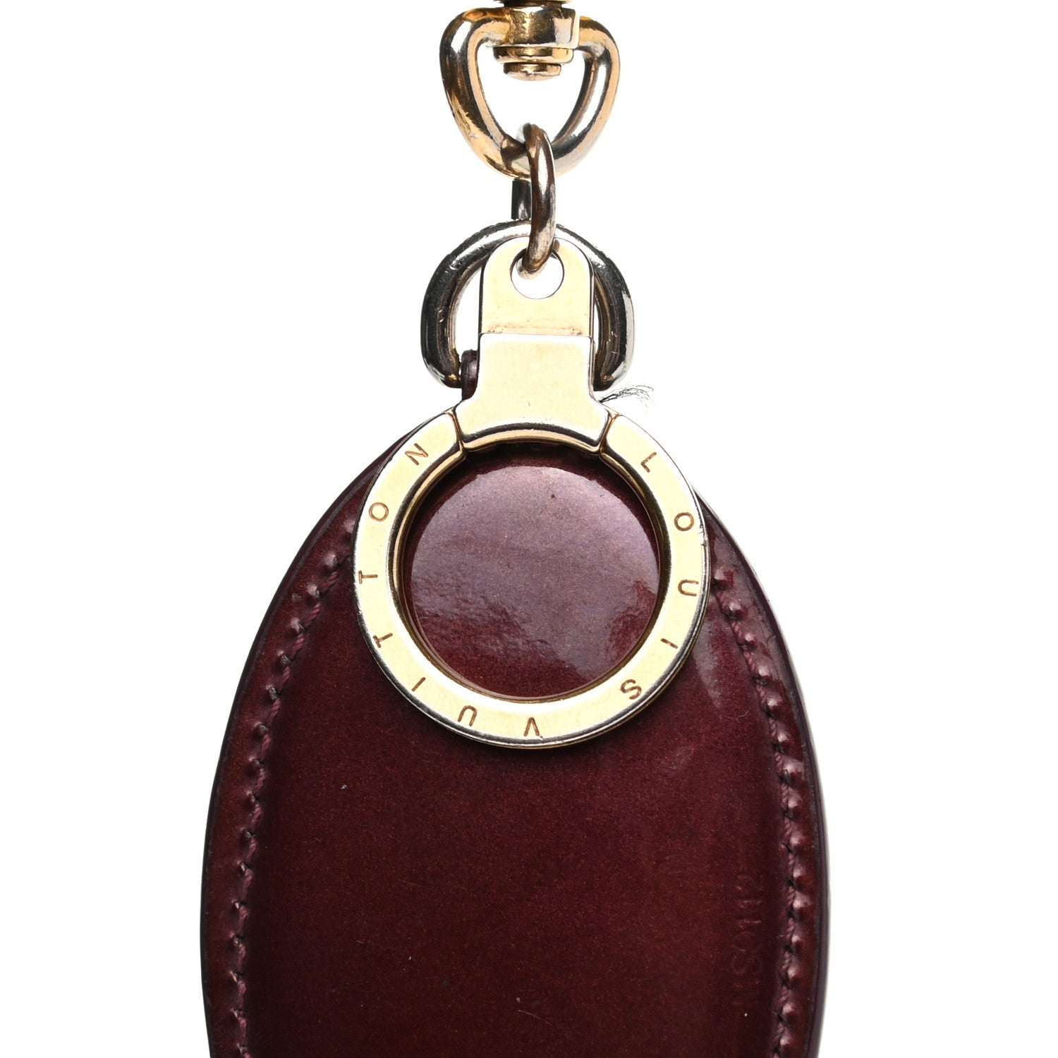 Louis Vuitton Vernis Articles de Voyage Bag Charm Key Holder Rouge Fauviste 4 of 5