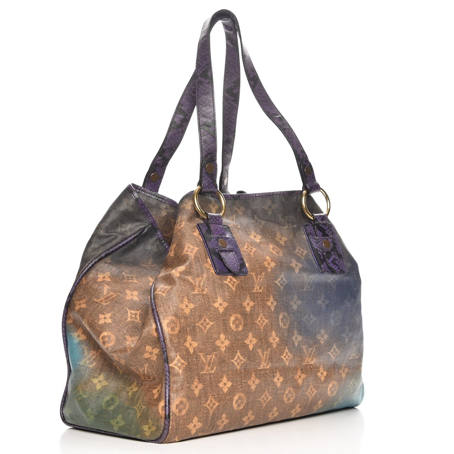 Monogram Karung Heartbreak Jokes Tote Violet