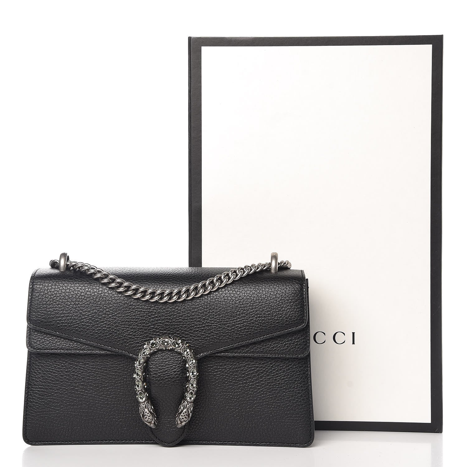 Gucci Pebbled Calfskin Small Dionysus Shoulder Bag Black 10 of 10