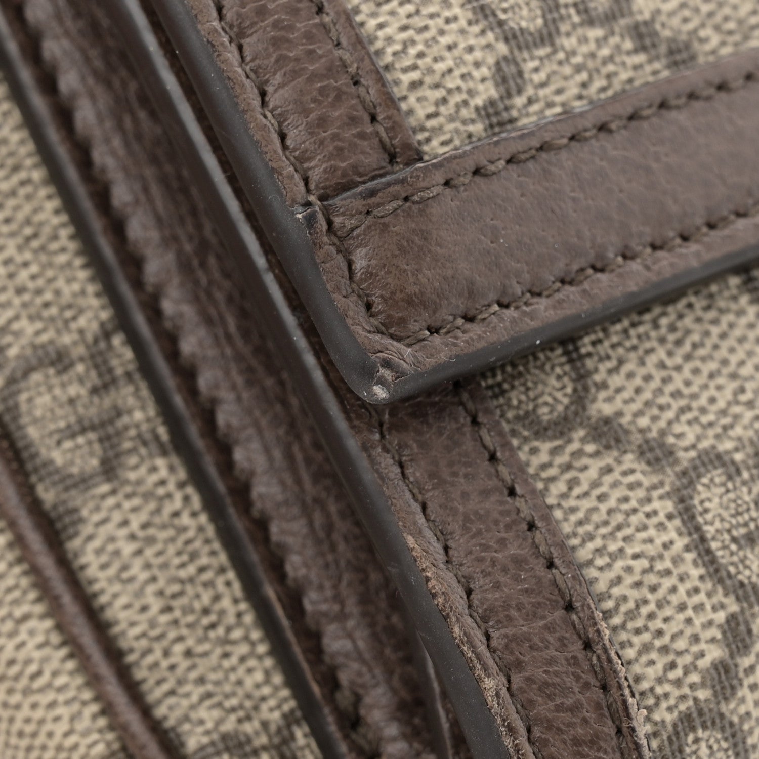 Gucci GG Supreme Monogram Web Mini Ophidia Bag Beige Ebony 16 of 18